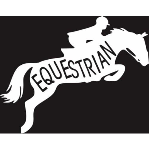 Car Personality Horse Racing Equestrian Action Custom Stickers Window Retro Stickers Fun Stickers