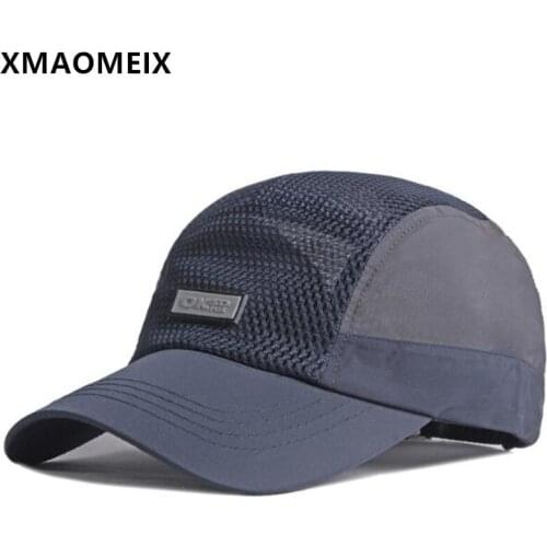 XMAOMEIX Adjustable Size Mens Breathable Baseball Caps Summer Womens Mesh Cap Travel Hat Snapback Cap Casual Couple Sports Cap