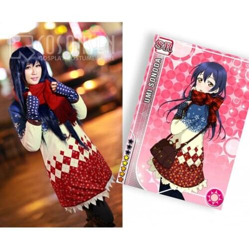 COSPLAYONSEN Love Live! Christmas Umi Sonoda Winter Cosplay Costume All Size Custom Made