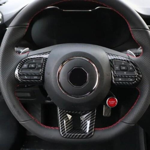 For MG 6 MG ZS MG HS 2017 2018 2019 Car-Styling Accessories Interior Steering Wheel Control Panel Button Cover Trim Protector