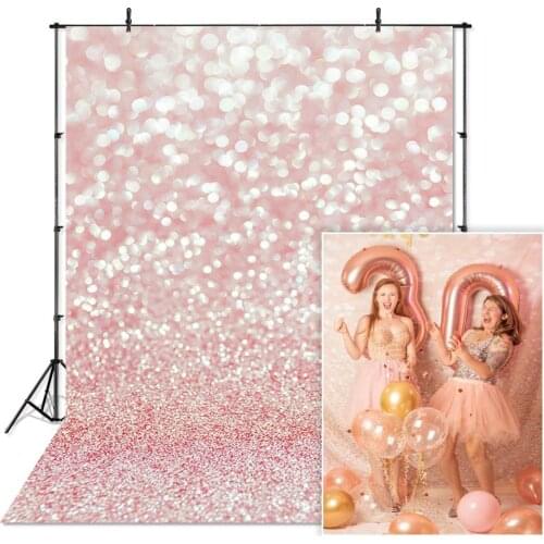 Abstract Bokeh Christmas Photography Backdrop Dreamy Spots Shinning Halo Newborn Portrait Background for Photo Studio Photocall