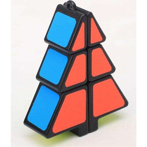Christmas Tree Cube 1x2x3 Magic Cube Speed Puzzle Cubes Children Kids Educational Toys
