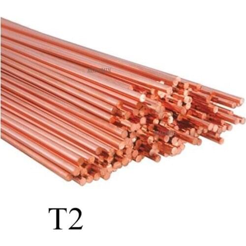 12 Sizes Copper Rod Length 100mm Diameter 4/5/6/7/8/10/12/14/15/16/18/20mm Brass Stick T2 Copper Bar DIY Dropshipping