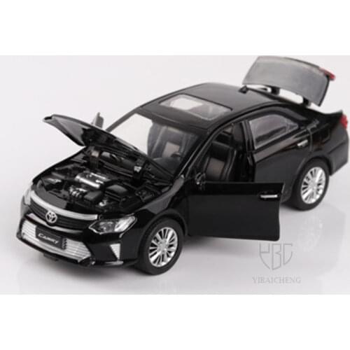 1/32 Toyota Camry Metal Car Model Alloy Diecast Simulation Vehicle Model Toy Pull Back With Sound Light Car Toys For Children