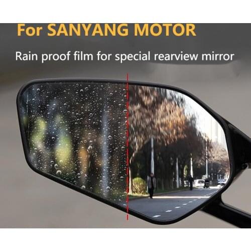 Motorcycle Rearview Mirror Rain Proof Film Reverse Anti Fog Special for Vehicles Sanyang Motor