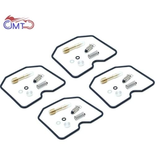 For Kawasaki Ninja 600R 750R 900R Carburetor Repair Kit Float Valve Pilot Screw Chamber Gasket Rebuild Set Parts ZX 600 750 900