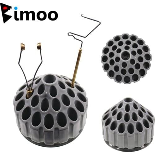 Bimoo New Fly Tying Tool Organizer/Station/Bar Tool Post Rotating DIY Stainless Steel Base Fly Carp Fishing Tying Tools Box 1PC