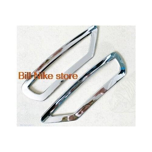 Chrome Plated ABS Front Rear Fog Light Cover Frame Auto Trim Car Styling Accessories rear position lamp For Citroen 13-2015 C4L