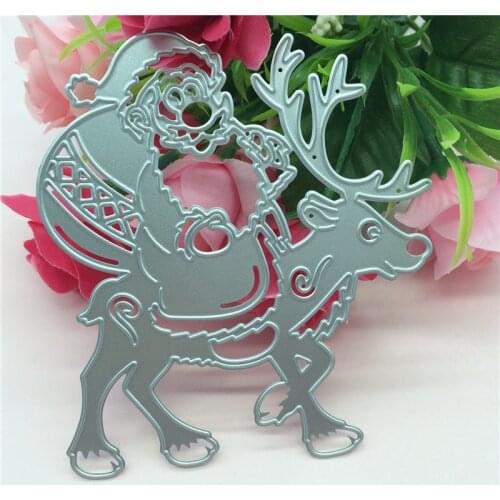 XMAS Santa Claus Reindeer Cutting Dies Stencil Scrapbooking Card Embossing Craft