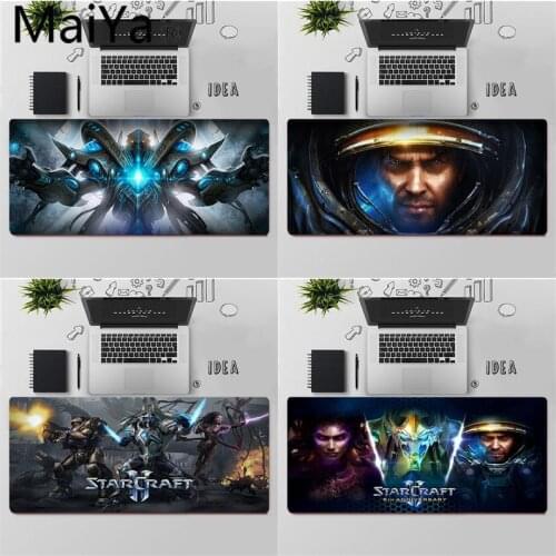 Maiya Top Quality starcraft 2 Rubber Mouse Durable Desktop Mousepad Free Shipping Large Mouse Pad Keyboards Mat