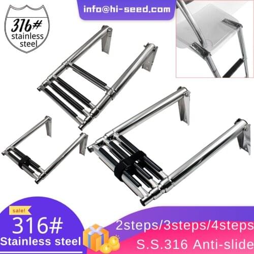 S.S.316 Highly polished with anti-sliding plastic material on steps