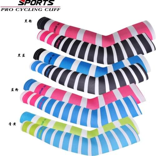 SPORTS Arm Sleeves Profession Cycling Men Women Road Bicycle UV Protection Arm Sleeves Fashion Compression Sleeve