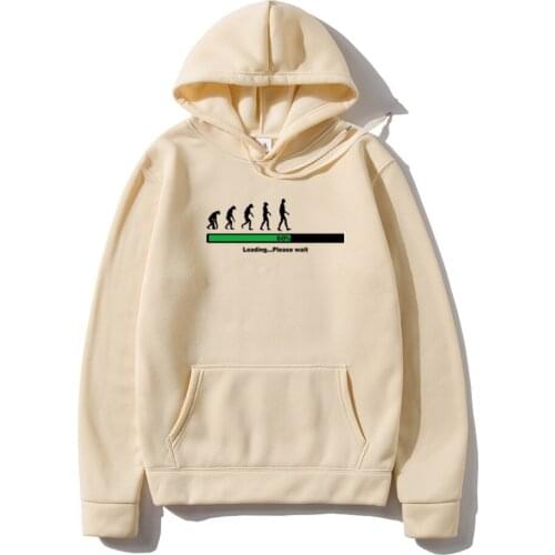 Men Hoodies Fashion Casual Wild Sweatshirts New Human Evolution Printing Mens hoodies Warm harajuku streetwear sudadera hombre