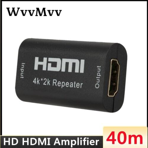 WVVMVV Mini 130FT 40M HD HDMI-compatible Repeater Extender Amplifier Booster HDMI-compatible to HDMI-compatible Extender