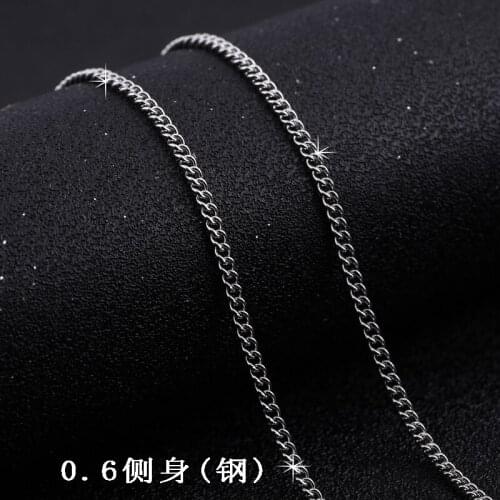1 necklace stainless steel Cuba chain color jewelry gift stainless steel necklace, environmentally friendly, do not fade