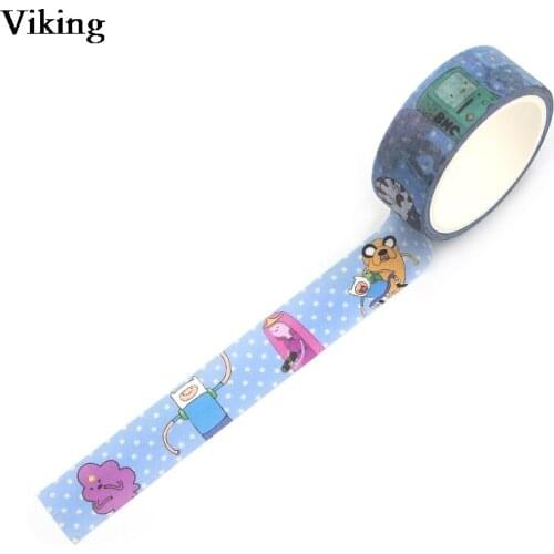 15mmX5m Cartoon Washi Tape Cute DIY Masking Tape Adhesive Tapes Stickers Decorative Stationery Tapes G0467