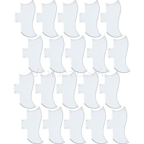 20Pcs White 3PLY Pickguard Guitar Scratch Plate ABS for Electric Guitar Replacement