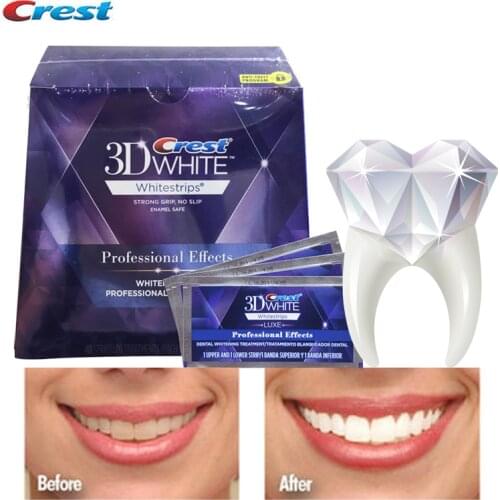 3D White Teeth Whitestrips Luxe Professional Effects for Adult Stain Removing Original Oral Hygiene Teeth Whitening Strips