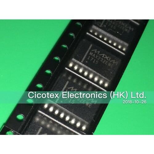 5pcs/lot MAX232EWE+T WSOP16 MAX232EWE IC RS-232 DRVR-RCVR 16-SOIC TXRX 2-2 FULL MAX232EWE
