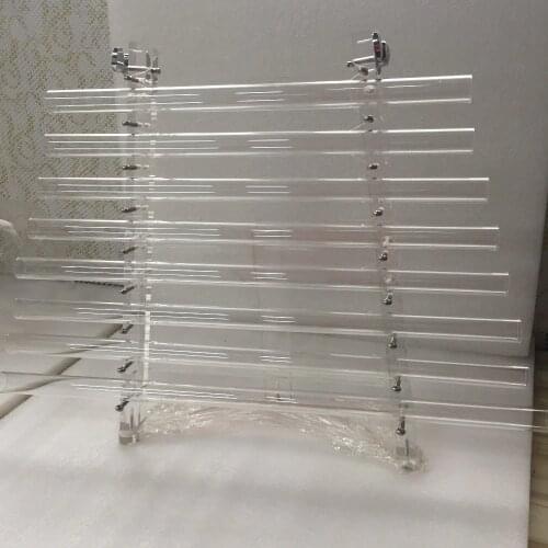 5th octave Clear crystal singing harp with crystal & rubber mallet and Aluminum alloy box in 432HZ perfect CDEFGAGC note