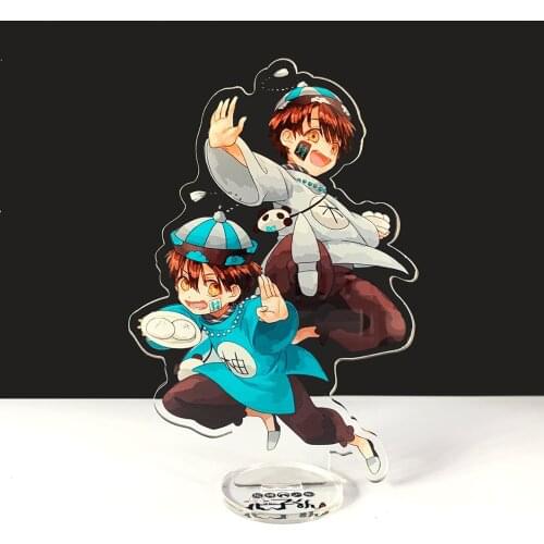 Anime Jibaku Shounen Hanako-kun Stand Figure Toilet-Bound Yugi Pink Mokke Cosplay Double Side Acrylic Plate Coser Gift toys16cm