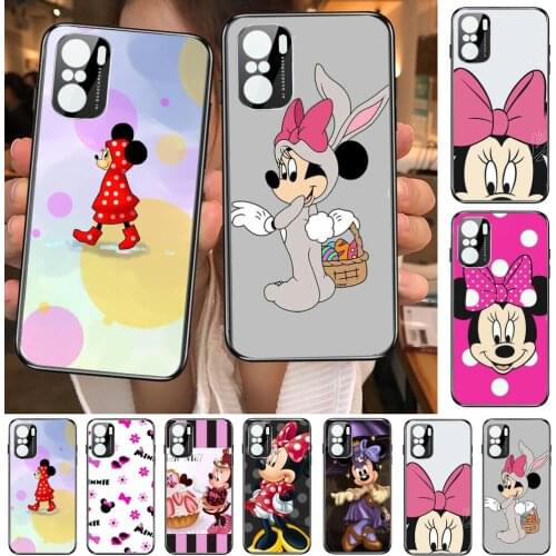 Alright Minnie Mouse Phone Case For xiaomi redmi POCO F1 F2 F3 X3 Pro M3 9C 10T Lite NFC Black Cover Silicone Back Prett mi 10 u