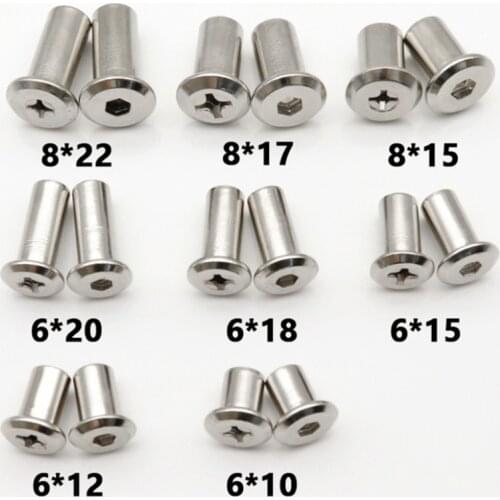 M6 M8 Hexagon/Phillips Head Butt Drive Furniture Connector Cap Nuts Flat inverted furniture lock nut nickel plated carbon steel