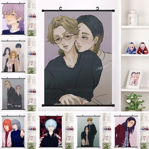 HD Canvas Prints Anime Characters Plastic Japanese Cartoon Hanging Painting Home Decoration Living Room Wall Art Scroll Pictures