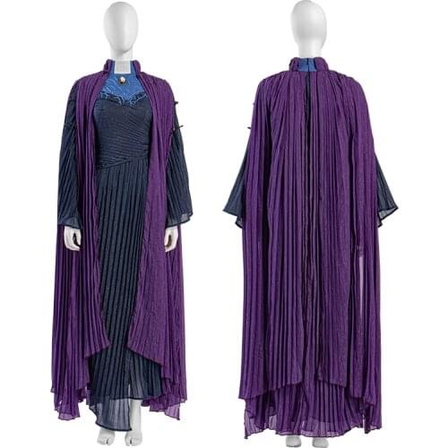 New Arrival Carnival Halloween Wanda Cosplay Vision Outfit Witches Agatha Harkness Costume Party Dress