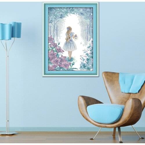 Oneroom RA030 14CT 11CT Counted and Stamped Home Decoration To Explore the Miracle Cross Stitch Kits