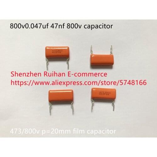 Original new 100% 800v0.047uf 47nf 800v 473/800v p=20mm film capacitor (Inductor)