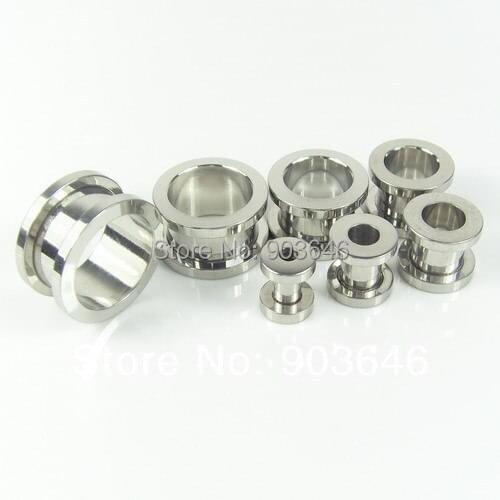 Lot 120pcs Body Jewelry -Ear Tunnels Ear Plugs Free Shippment Basic Style size 1.2mm-16mm(12SIZES)
