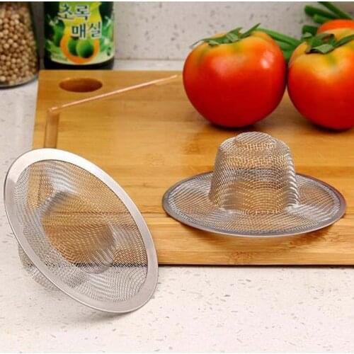5/7/9/11cm Home Portable Stainless Steel Bathtub Hair Catcher Stopper Shower Drain Hole Filter Trap Kitchen Metal Sink Strainer