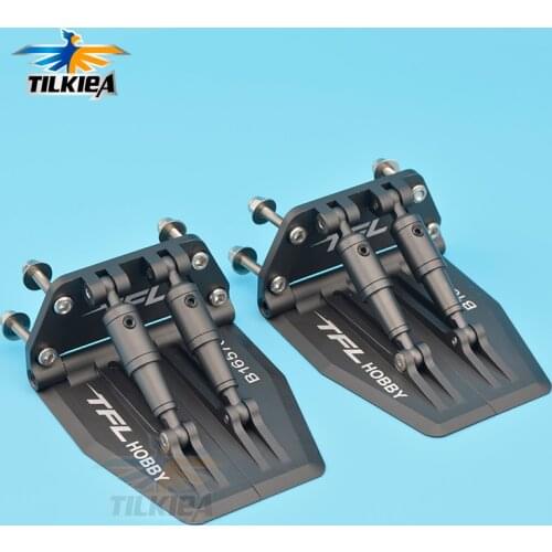RC A Pair Of High Quality Adjustable Trim Flaps 69*57*30mm For Nitro Gas RC Model Boat