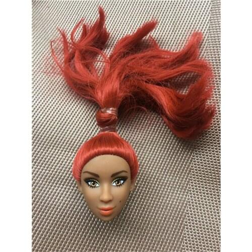 Rare Global Limited Edition Doll Head Black Skin Princess Doll Head Girl DIY Dressing Hair Toys Favorite Collection