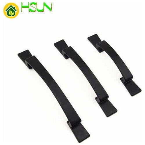 3.78''5''6.3''drawer Pulls Handles Knobs Cabinet Door Handle Knob Wardrobe Handle Dumb Black Kitchen Hardware Handles Knob