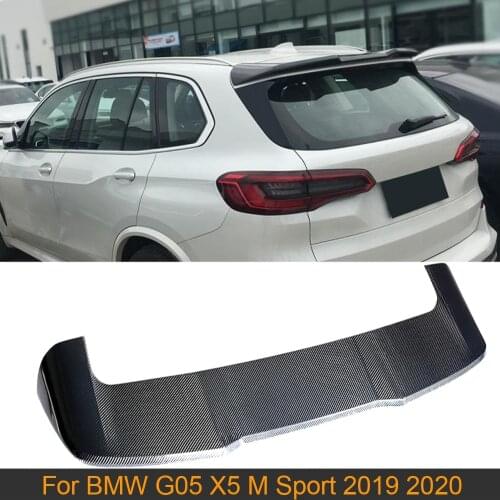 For X5 G05 Rear Roof Wing Spoiler for BMW X5 G05 M Sport 2019 2020 Carbon Fiber Car Rear Trunk Roof Boot Lip Wing Spoiler