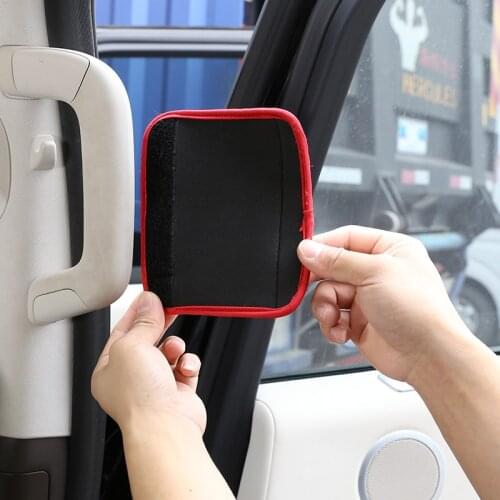 For Land Rover DIscovery 5 LR5 17-21 Car styling cloth material Black red edge B-pillar handle protection cover Car Accessories