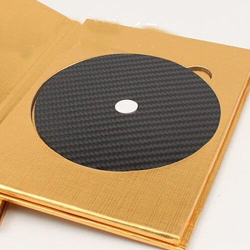 1PCSX HIFI Carbon Fiber CD DVD Stabilizer Mat Top Tray Player Turntable HI END Amp cone speaker pad