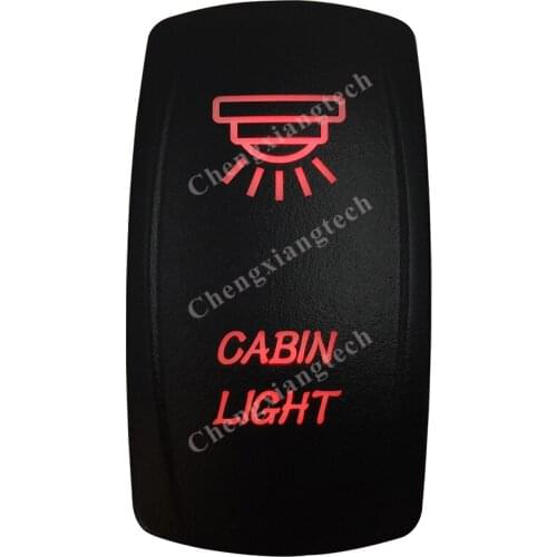 Red Led Car Boat Dashboard Light Rocker Toggle Switch Cabin Light 5P ON OFF SPST for Carling ARB Narva 4x4 Style