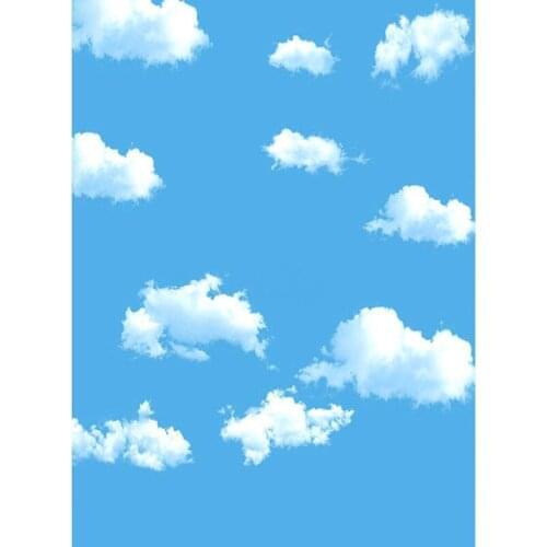 5x7FT Blue Sky Cloud vinyl Photography Backdrop Photo background Prop For Studio