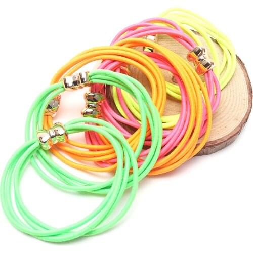 8pcs/lot Strong Hair Ties Strethy Elastics for Long Thick Hair Rubber Bands Super Gum Tight Ponytail Holder Scrunchies Headwear