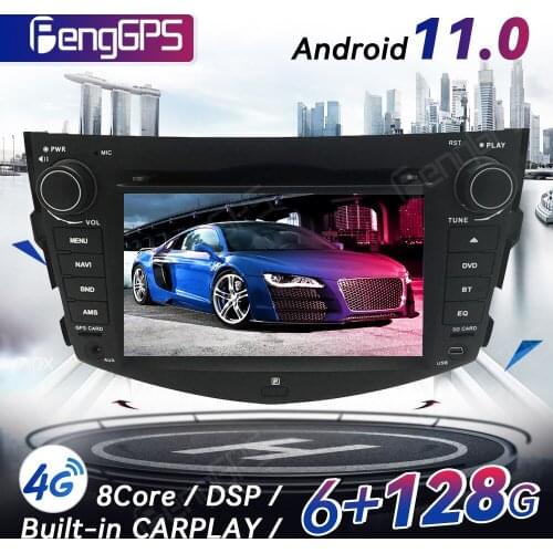 Android 11.0 GPS Navigation For Toyota RAV4 2006-2012 Multimedia Headunit CD DVD Player Touchscreen With Carplay 4+64G DSP
