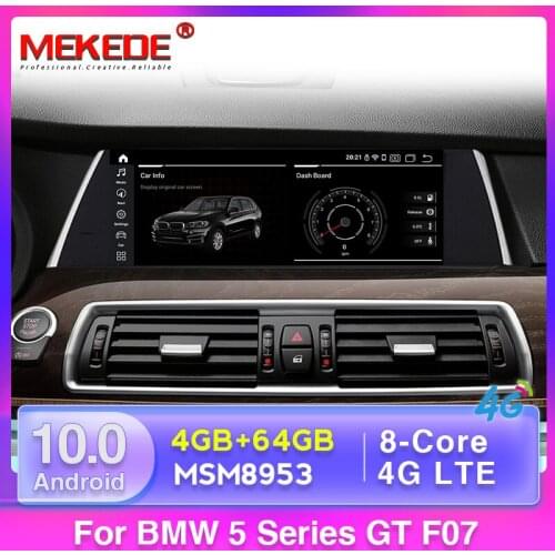 For BMW 5GT Series F07 2009-2018 10.25" Android 10.0 4G+64 Car Multimedia Player Auto Radio Head unit Car Stereo GPS Navigation