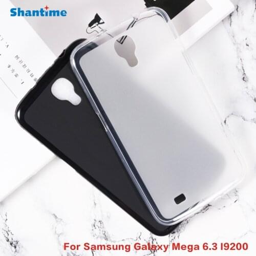 For Samsung Galaxy Mega 6.3 I9200 Gel Pudding Silicone Phone Protective Back Shell For Samsung Galaxy Mega 6.3 Soft TPU Case