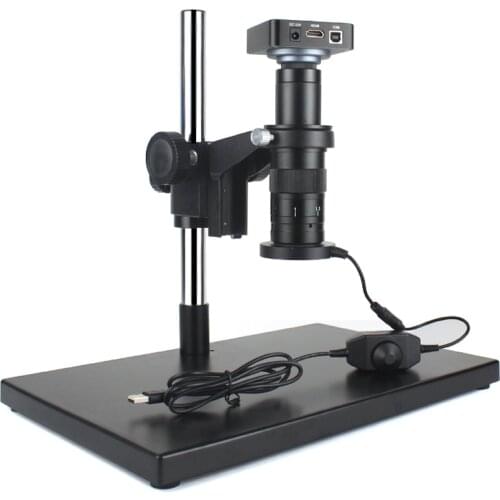 1080P HDMI USB digital microscope for electronic soldering 300X 38MP microscope camera USB LED Ring Light professional repair