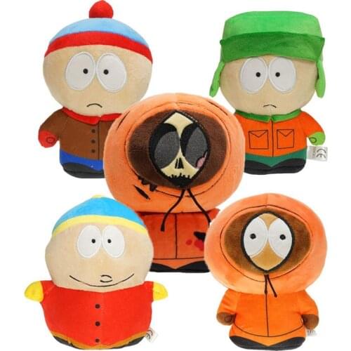 18-20cm Amine Game The South Parks Plush Toy Cartoon Stan Kyle Kenny Cartman Stuffed Plushie Doll For Children Kid Birthday Gift