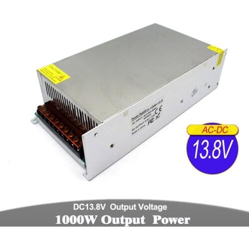 DC Power Supply 13.8V 1000W Led Driver Transformer AC110V 220V to DC13.8V Power Adapter for Monitor Lighting CCTV camera