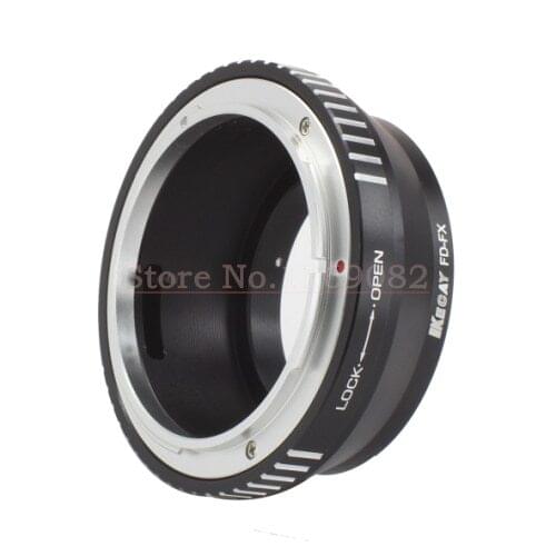 KECAY FD-FX Aluminum Alloy for Can&n FD Mount Lens Adapter Ring for Fujifilm FX X Mount X F X-Pro1 CameraX-Black+Silver
