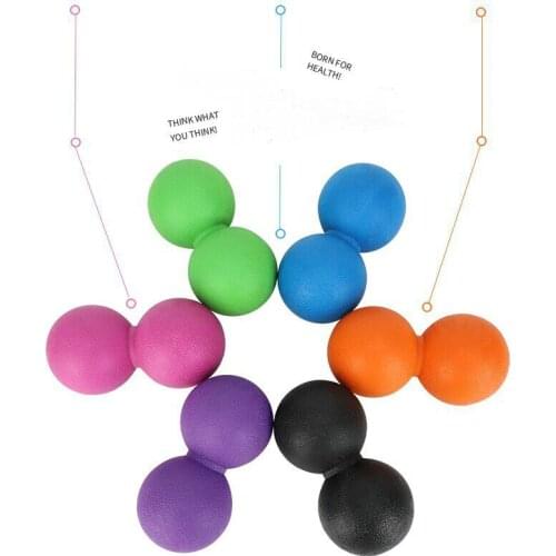 Massage Ball Fitness Peanut Ball Relax Muscle Fascia Ball Relieve Fatigue Sole Ball Rolling Ball Yoga PVC Ball Sports Yoga Train